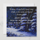 ハロウィーン恋人の雪の幽霊 シーズンカード (裏面)