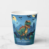 ハロウィーン恐竜の誕生日パーティー | T不気味レックス 紙コップ (正面)