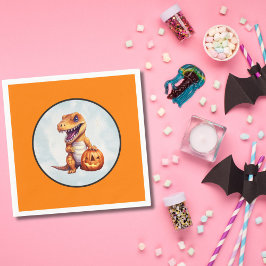 ハロウィーン恐竜ディノマシュパーティー スタンダードカクテルナプキン