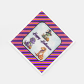 ハロウィーン恐竜ディノマシュパーティー スタンダードランチョンナプキン (角)