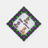 ハロウィーン恐竜ディノマシュパーティー スタンダードランチョンナプキン (角)