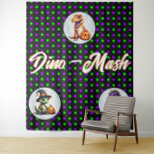 ハロウィーン恐竜ディノマシュパーティー タペストリー (インサイチュ)