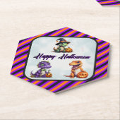 ハロウィーン恐竜ディノマシュパーティー ペーパーコースター (アングル)