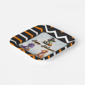 ハロウィーン恐竜ディノマシュパーティー ペーパープレート (傾斜あり)