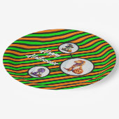 ハロウィーン恐竜ディノマシュパーティー ペーパープレート (アングル)