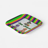 ハロウィーン恐竜ディノマシュパーティー ペーパープレート (傾斜あり)