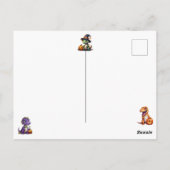 ハロウィーン恐竜ディノマシュパーティー ポストカード (裏面)