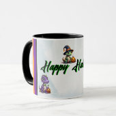 ハロウィーン恐竜ディノマシュパーティー マグカップ (正面左)