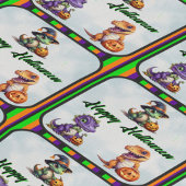 ハロウィーン恐竜ディノマシュパーティー ラッピングペーパー