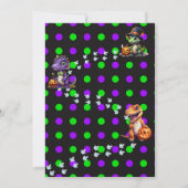 ハロウィーン恐竜ディノマシュパーティー 招待状 (裏面)