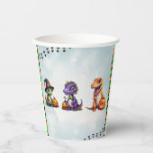 ハロウィーン恐竜ディノマシュパーティー 紙コップ (正面)