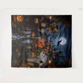 ハロウィーン恐竜 タペストリー/ハロウィーン 恐竜 タペストリー (正面(横))