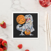 ハロウィーン恐竜Tレックスミームカボチャ スタンダードカクテルナプキン (インサイチュ)