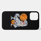 ハロウィーン恐竜Tレックスミームカボチャ Case-Mate iPhoneケース (裏面 (横))