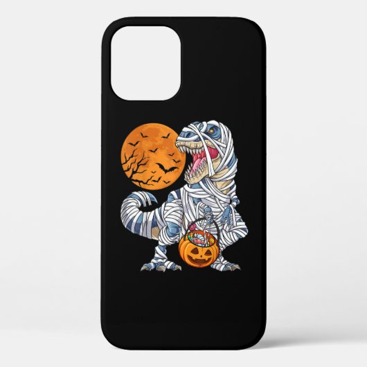 ハロウィーン恐竜Tレックスミームカボチャ Case-Mate iPhoneケース (裏面)