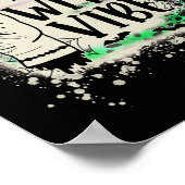 ハロウィーン悪い魔女バイブピースハンドサインハロウィー ポスター (角)