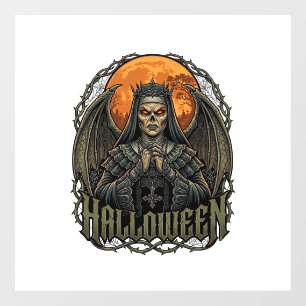 ハロウィーン悪魔修道女クラウン翼オレンジ月_1 ウィンドウサイン