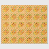 ハロウィーン悲しいカボチャのシームレスなパターン ラッピングペーパー (フラット)