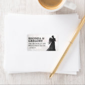 ハロウィーン愛好家シルエット結婚マッチングのラベル ラベル (インサイチュ)