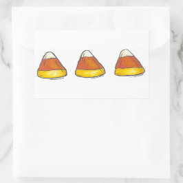 ハロウィーン感謝祭キャンディーコーンキャンディーズ秋 長方形シール