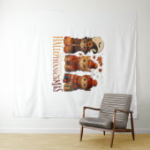 ハロウィーン感謝祭クリスマスハッピーハロサンキュー タペストリー (インサイチュ(横))