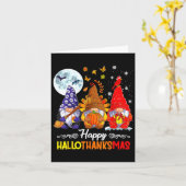 ハロウィーン感謝祭クリスマスハッピーハロ感謝 カード (黄色い花)