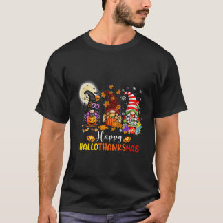 ハロウィーン感謝祭クリスマスハッピーハロ感謝 Tシャツ