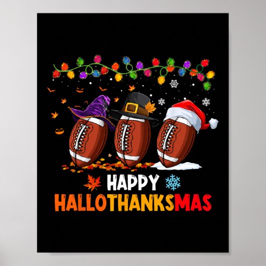ハロウィーン感謝祭クリスマスハロサンクサス ポスター (正面)