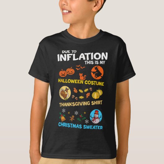 ハロウィーン感謝祭クリスマス私の不気味醜いCo Tシャツ (正面)