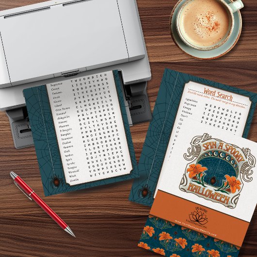 ハロウィーン懸命単語検索ビジネスジュエリー シーズンカード