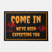 ハロウィーン我々は皆さんの血を待っていた ドアマット (正面)