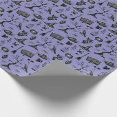 ハロウィーン手描き包装紙 ラッピングペーパー (角)