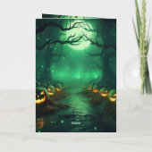 ハロウィーン折り畳み招待状 招待状 (裏面)