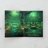 ハロウィーン折り畳み招待状 招待状 (内部)