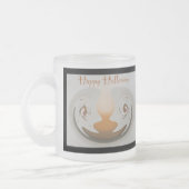 ハロウィーン抽象芸術ガラスマグバラエティーセット フロストグラスマグカップ (左)