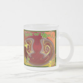 ハロウィーン抽象芸術ガラスマグバラエティーセット フロストグラスマグカップ