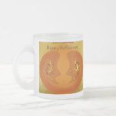 ハロウィーン抽象芸術ガラスマグバラエティーセット フロストグラスマグカップ (左)