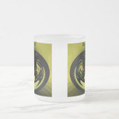 ハロウィーン抽象芸術ガラスマグバラエティーセット フロストグラスマグカップ (中央)