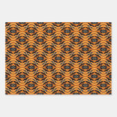 ハロウィーン抽象芸術パターンセット3 ラッピングペーパーシート (正面)