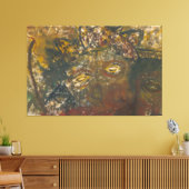 ハロウィーン抽象芸術怖いゾンビ幽霊ポスター キャンバスプリント (インサイチュ (リビング))