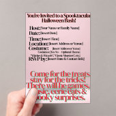 ハロウィーン招待アクリル招待状 アクリル招待状 (インサイチュ (ポータブル))