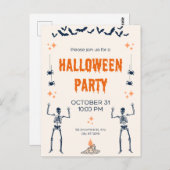 ハロウィーン招待状カード！ ポストカード (正面/裏面)