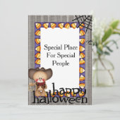 ハロウィーン招待状カード 招待状 (スタンド正面)