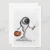 ハロウィーン招待状カード 招待状 (正面/裏面)