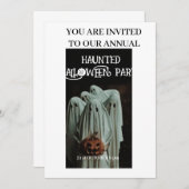 ハロウィーン招待状カード 招待状 (正面/裏面)