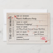 ハロウィーン招待状シティモルグコーナーズオフィス 招待状 (正面)