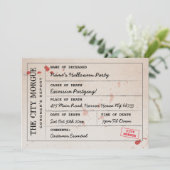 ハロウィーン招待状シティモルグコーナーズオフィス 招待状 (スタンド正面)