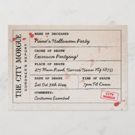 ハロウィーン招待状シティモルグコーナーズオフィス 招待状