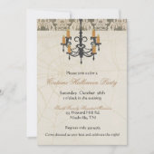 ハロウィーン招待状シ不気味ャンデリア 招待状 (正面)