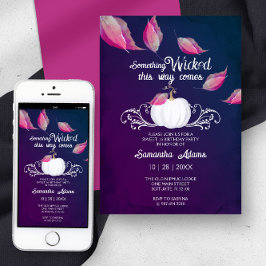 ハロウィーン招待状スイーツ16誕生日パーティーピンク 招待状